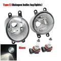 LED Car Fog Lights PTF Clear Lens + Angel Eyes Ring for Toyota Land Cruiser Prado J150 1st Facelift 2013/09 2014 2015 2016 2017