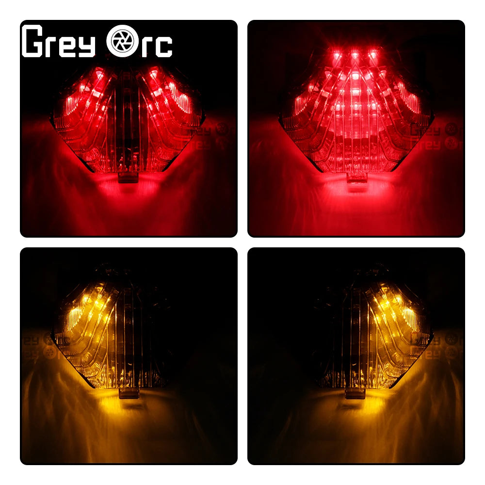 For Yamaha YZF R25 YZF R3 MT 25 MT 03 2015-2021 MT 07 FZ 07 2014-2017 Motorcycle LED Tail Light Brake Signal Integration
