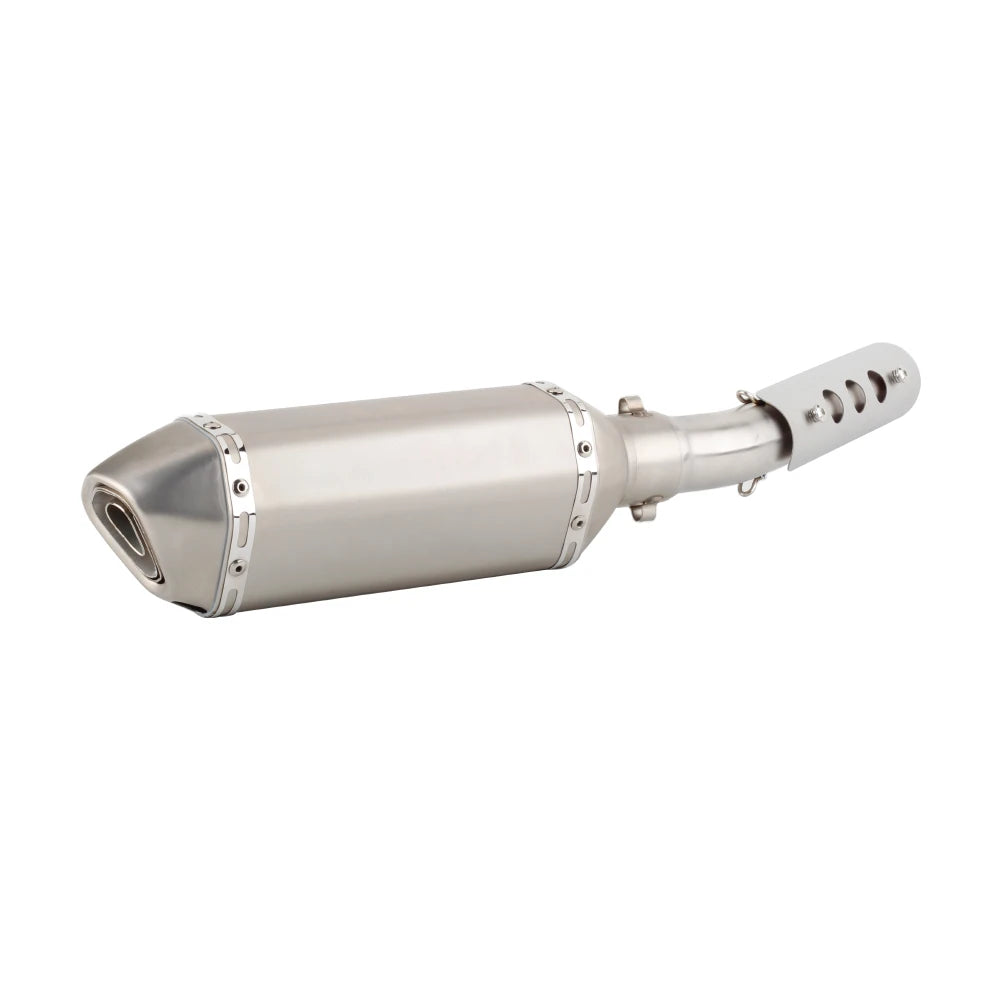 Motorcycle Exhaust Muffler With Mid Link Pipe Slip-on For Yamaha Tenere 700 2019 to 2024 XTZ690 XTZ700 T700