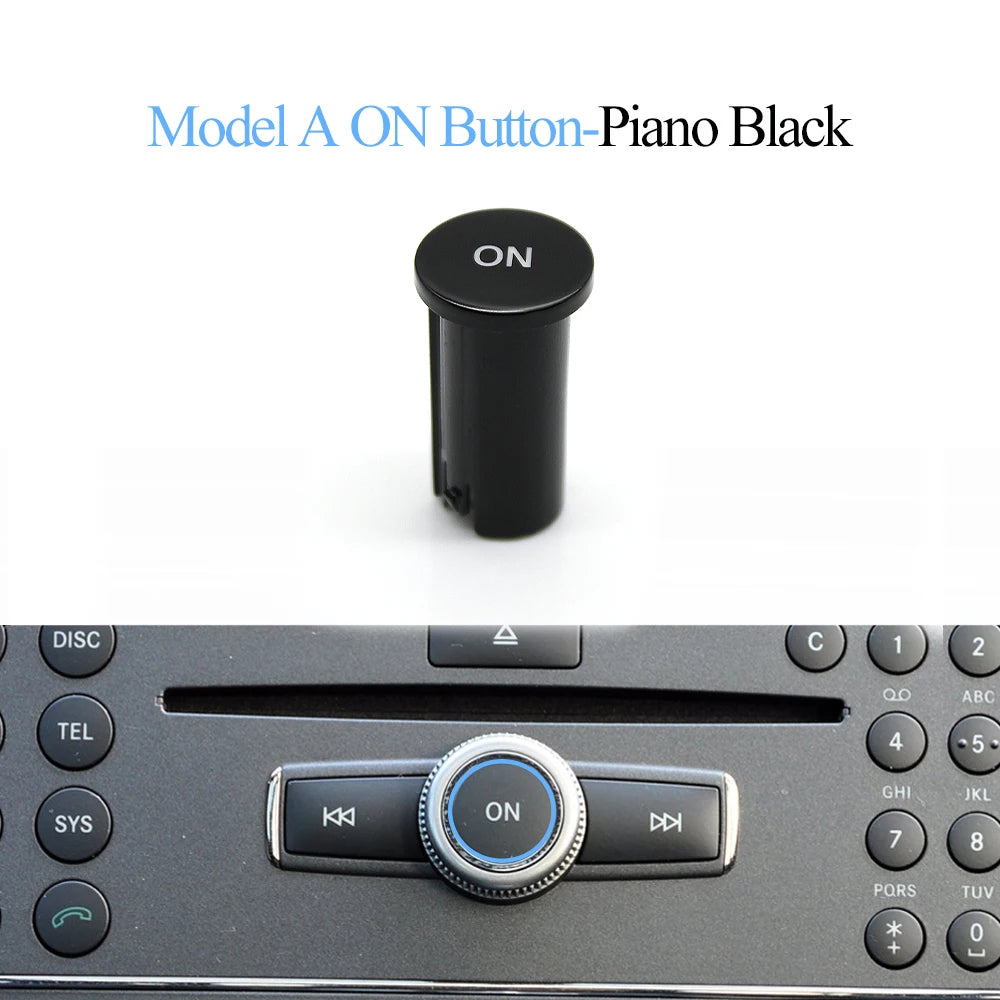 Front Center Console Radio CD Player Button Knob ON Button Switch Cap For Mercedes Benz W204 X204 W212 W207 W218 W166 W156 W176