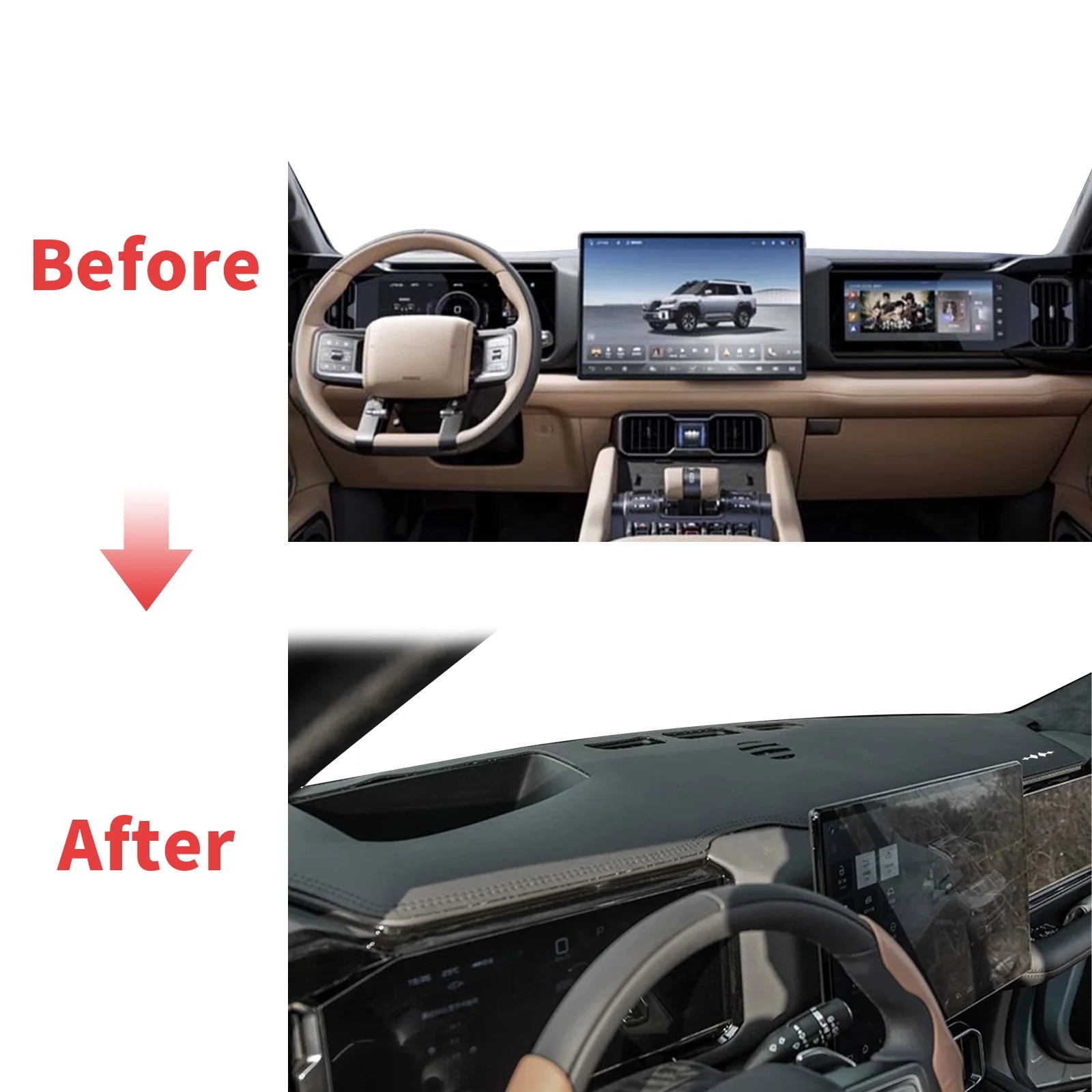 fit for BYD Equation Leopard 8 2025 2026 DENZA B5 Car Dashmat Dashboard Cover Pad DashMat Sunshade Protective Carpet Accessories