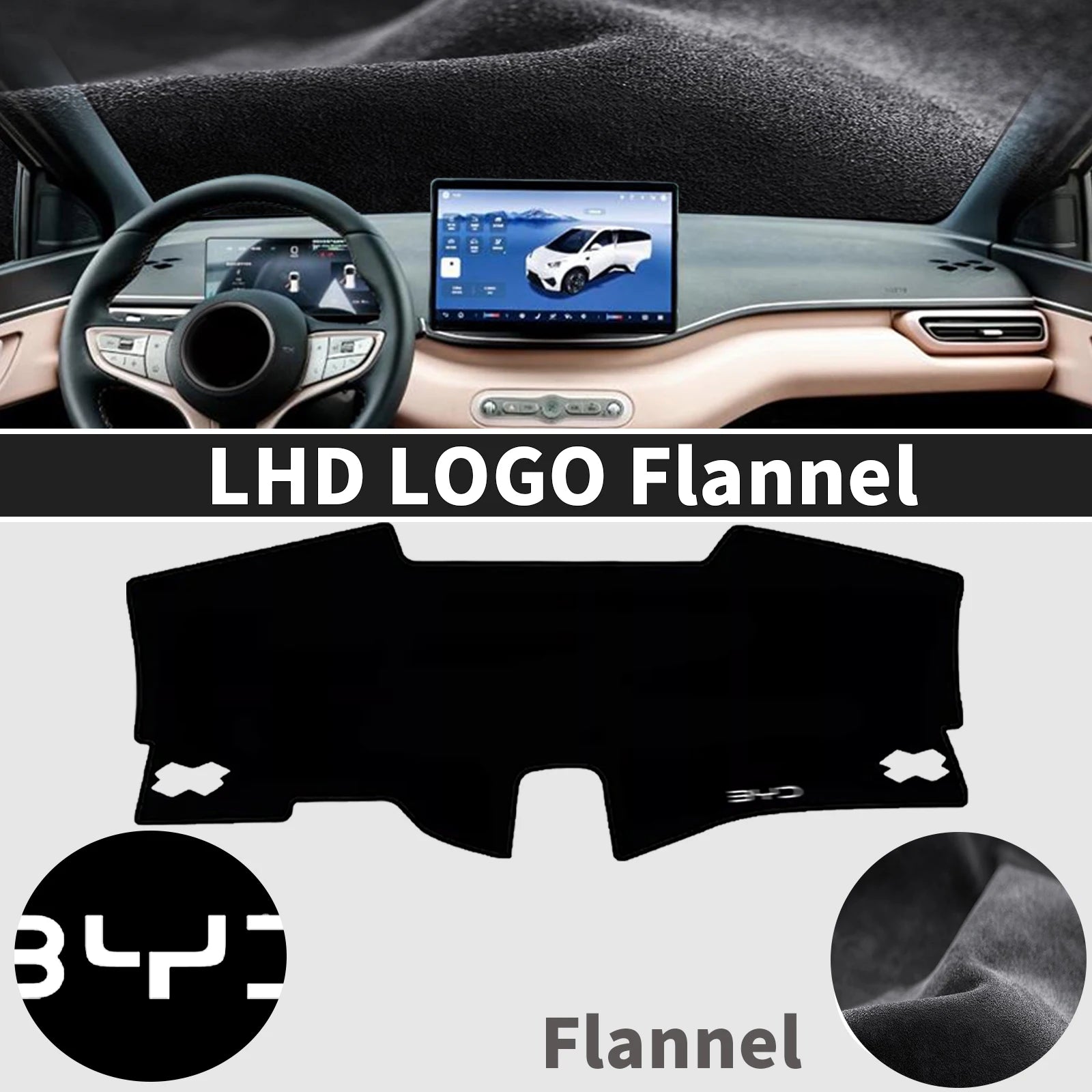 fit for BYD Seagull ATTO 1 Dolphin Surf 2025 2026 DashMat Sunshade Car Protective Carpet Accessories Dashmat Dashboard Cover Pad