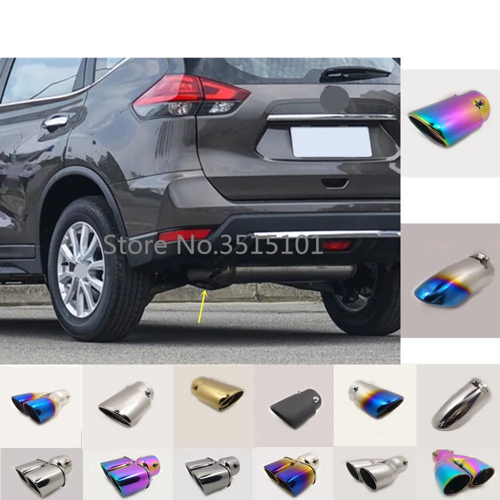 Car Body Cover Muffler Pipe Outlet Dedicate Exhaust Tip Tail 1pcs For Nissan X-Trail Xtrail T32/Rogue 2017 2018 2019 2020
