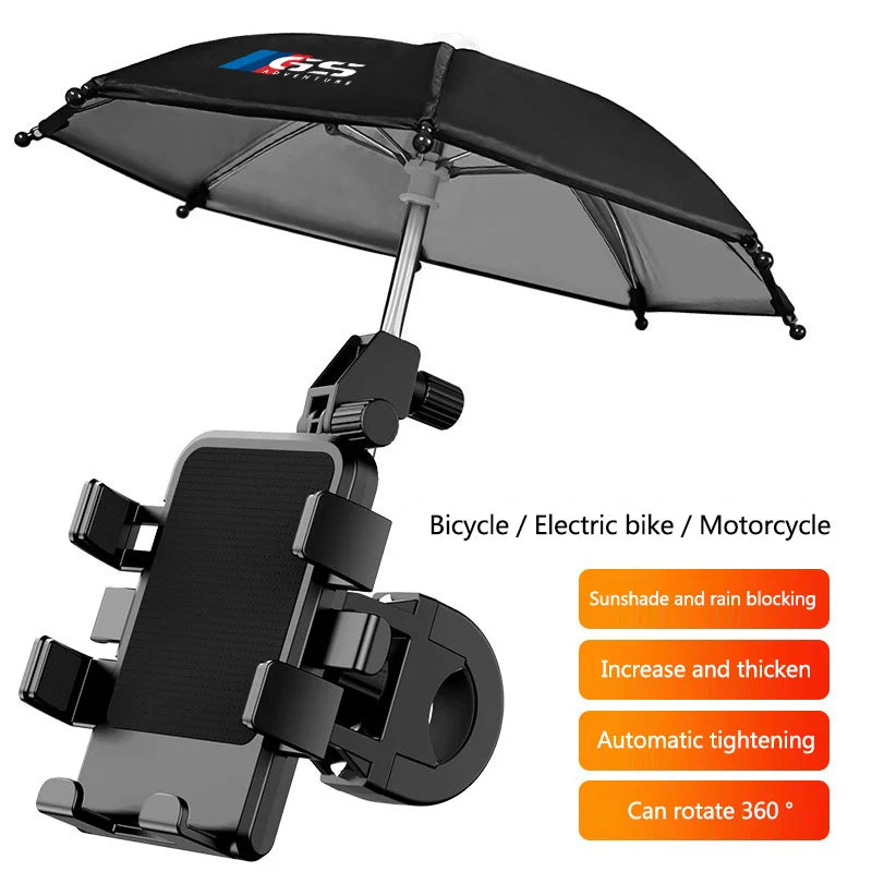 360° Rotatable Motorcycle Umbrella Phone Holder For Bicycle Moto for BMW GS LC R1200GS R1250GS R 1250 1200 F650GS F800GS F850GS