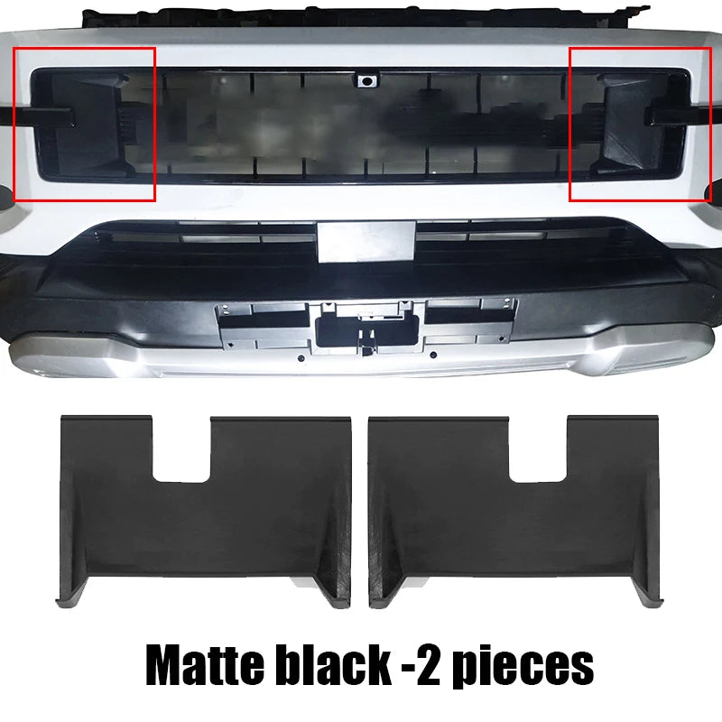 Installation and pasting of matte black exterior modification parts for grille decorative cover For BYD SHARK 6 2024 2025