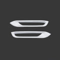 Silver ABS Car Bumper Reflector Front Rear Fog Lamp Trim Protection Cover Stickers Accessories For Nissan Qashqai J11 2019 2020