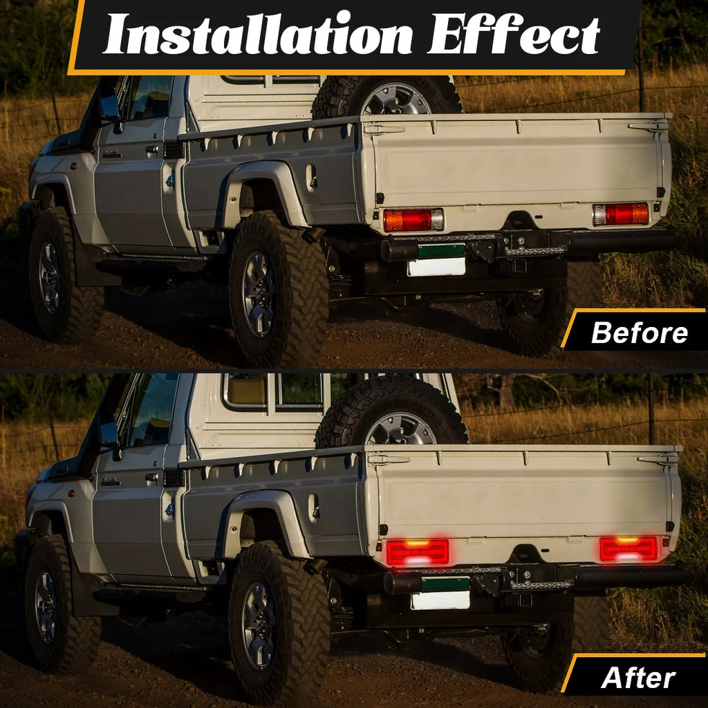 LED Tail Light For Toyota Land Cruiser FJ75 70 75 78 79 Series 1984-2011 LC79 2010-2020 Brake Stop Fog Lamp Turn Signal Light