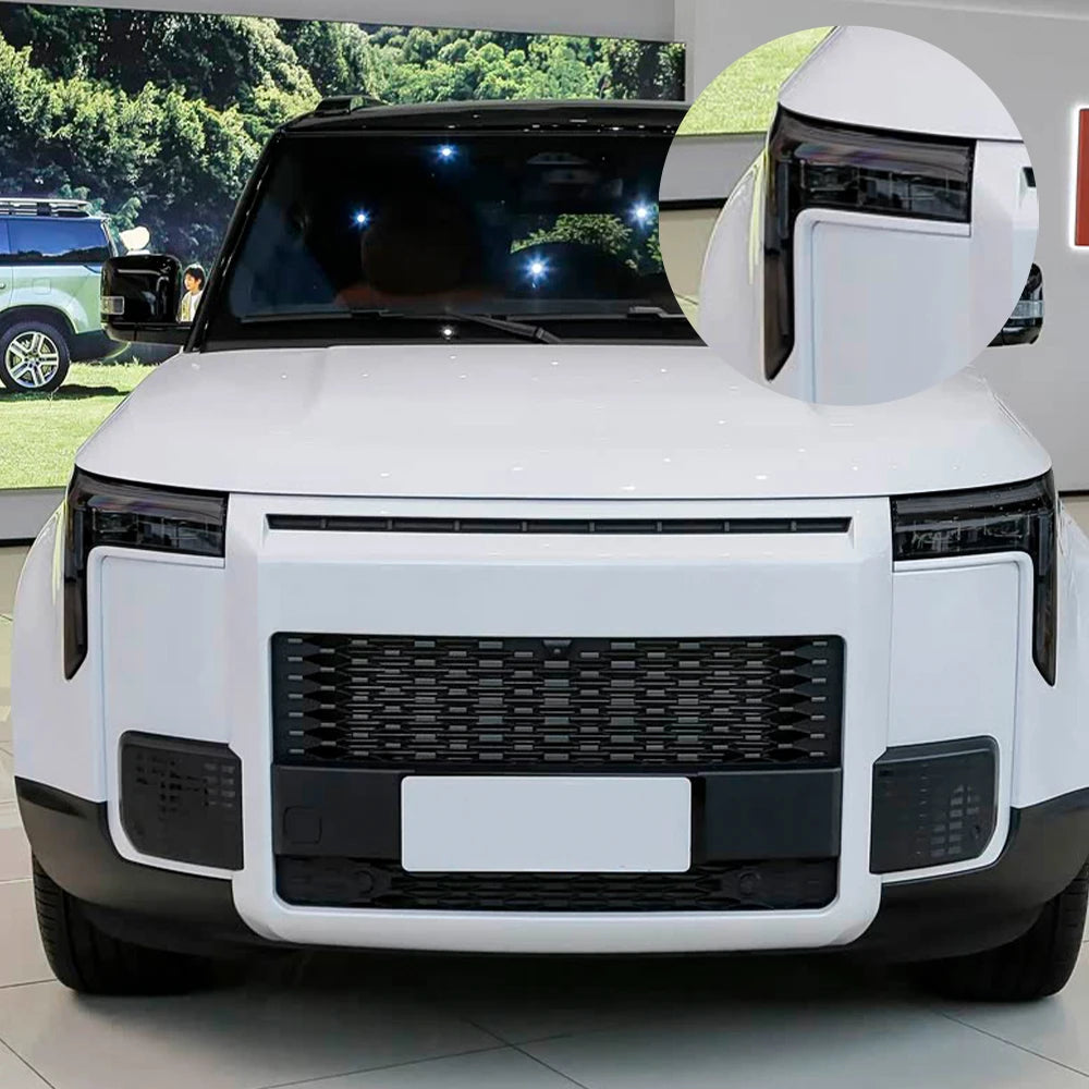 Premium TPU PPF for Rox 01 Polestone 01 High-Gloss Smoke Black Pre-Cut Headlight Cover Anti-Scratch Protective Vinyl Wrap Kit