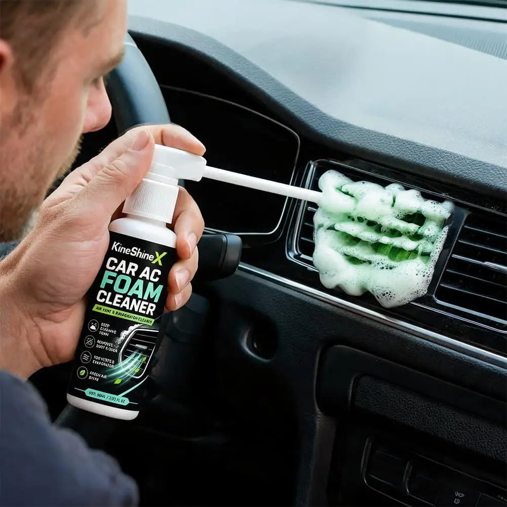 Long Nozzle Car Air Vent Foam Cleaner AC Evaporator Dust Mildew Odor Remover Deodorizer For Car Interior Air Duct Auto Care
