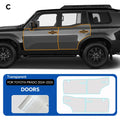 9Mil TPU Anti-scratch For Toyota Land Cruiser J250 LC250 Prado 2024 2025 Car Paint Protection Film Pre-cut Clear PPF Invisible