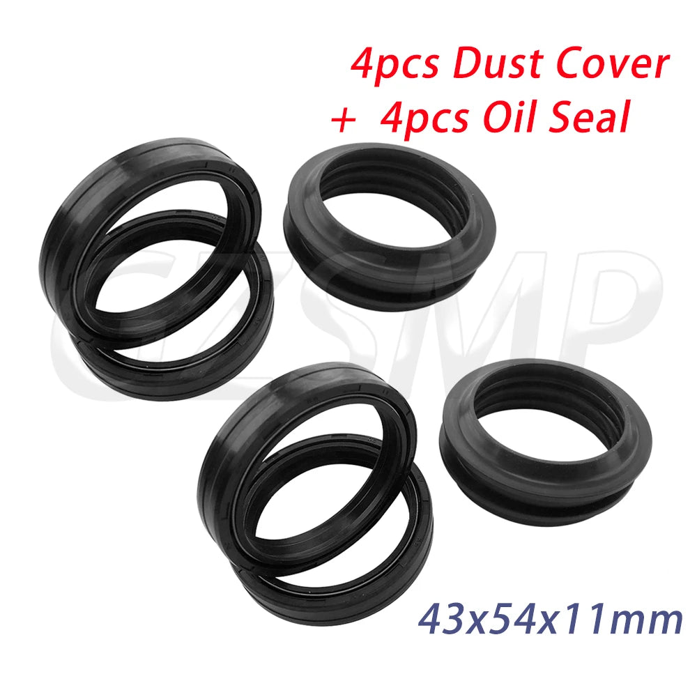 Fit for Kawasaki KLX250 2009-2013  NINJA ZX10R 1988-1990 VN1600 2005-2007 Front Fork Oil Seal Dust Seal 43x54x11