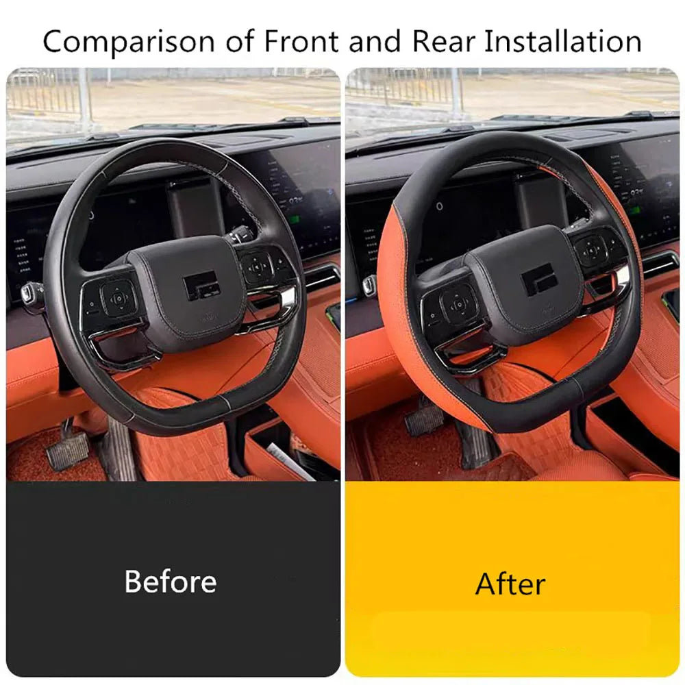 Steering Wheel Cover Anti Slip Handlebar Cover Ultra-thin All Season Universal Fit For 2024 2025 BAIC JISHI Polestones 01 ROX 01