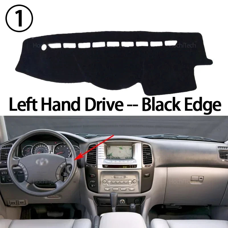 For Toyota Land Cruiser LC100 2002 2003 2004 2005 2006 2007 Dashboard Cover Dash Board Mat Carpet Pad Shade Cape Blanket
