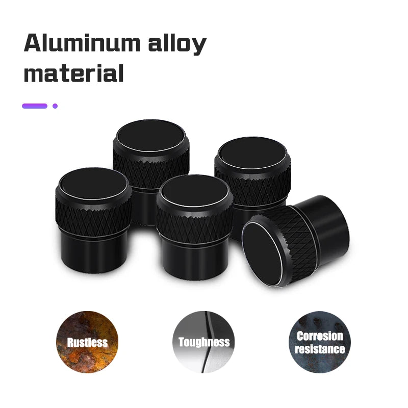  For BYD Denza B5 EV D9 DM-i N7 N8 N9 Z9 Z9GT 4Pcs Car Wheel Tire Valve Caps Aluminum Alloy Air Stem Dust Cover Car Accessories