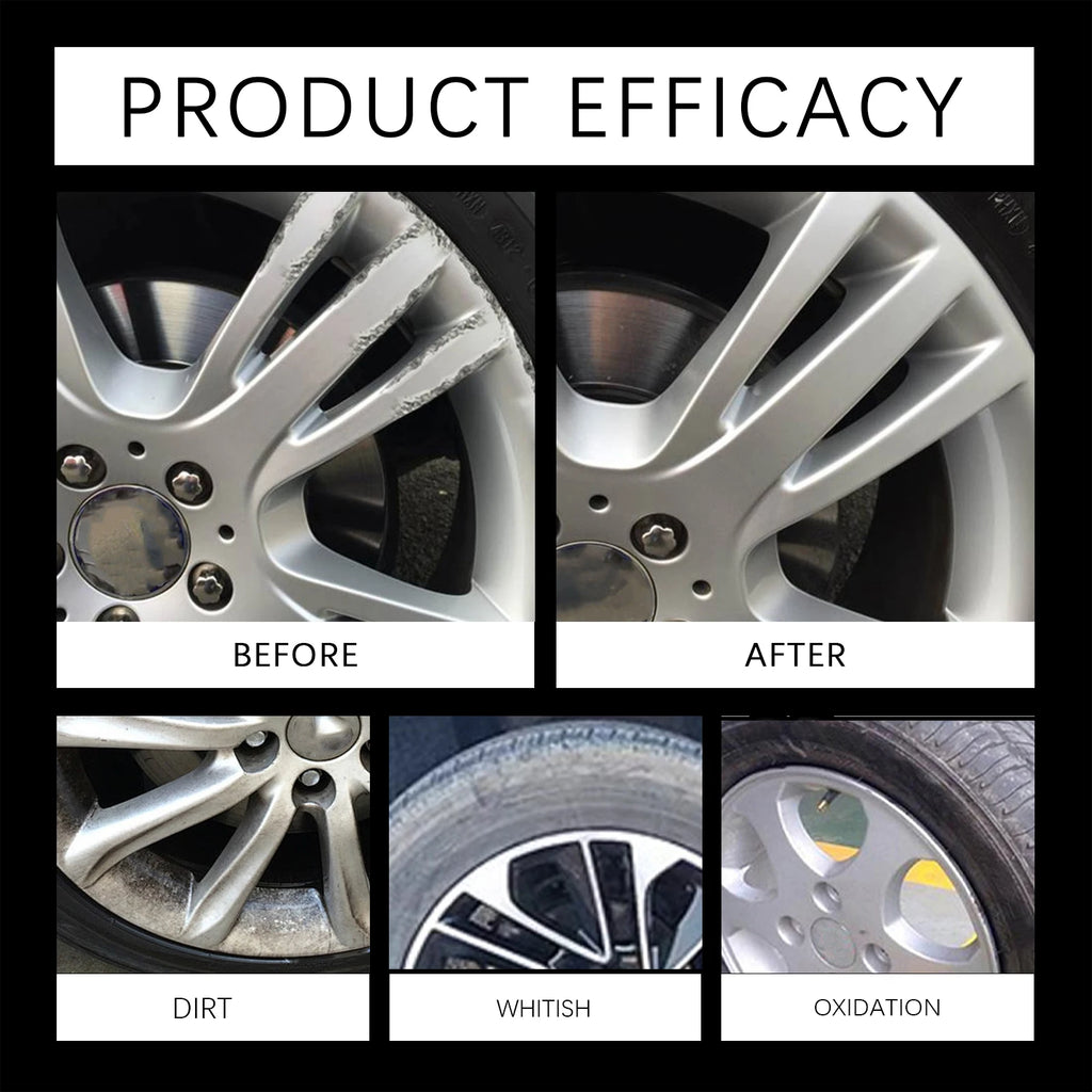 Long Lasting Rim Cleaner Spray 100ml Car Wheel Tire Cleaner Auto Detailing Polishing Tire Cleaning Tools for Car Care