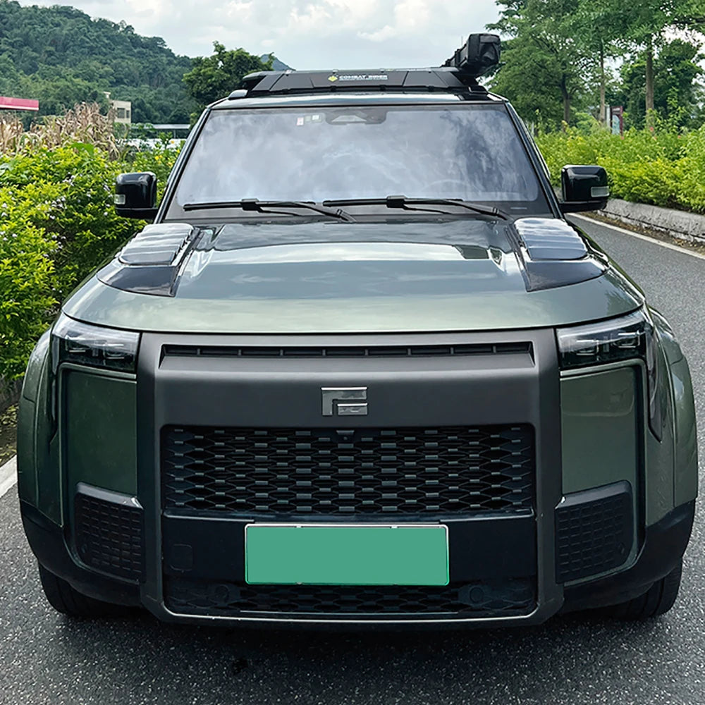 Car Black Warrior Modified Body Kits Engine Hood Decorative Panel Accessories  Fit For BAIC JISHI Polestone 01 ROX 01 2023- 2026