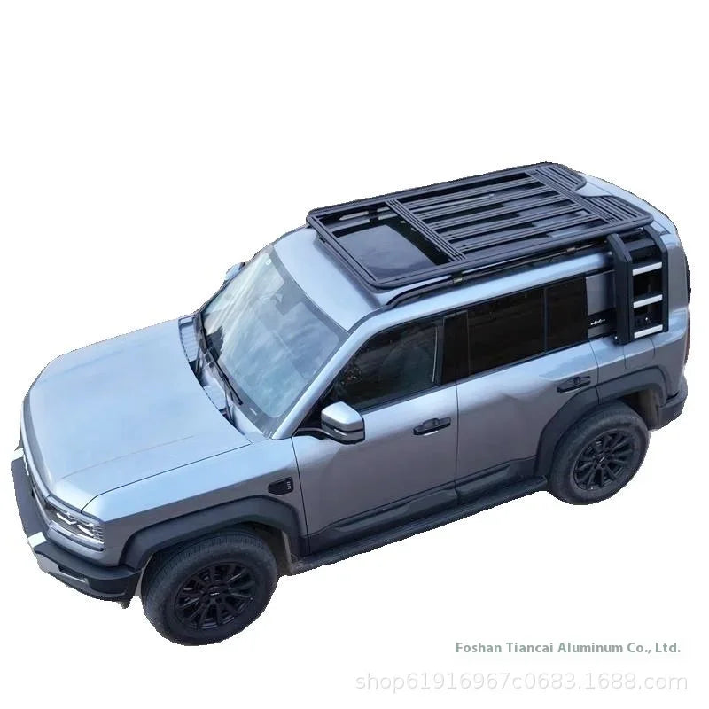2025 New Car Roof Rack Platform Expansion Bar Load Carrier Aluminum Luggage Rail Rack for Jishi Rox Polestones 01 Accessory Part