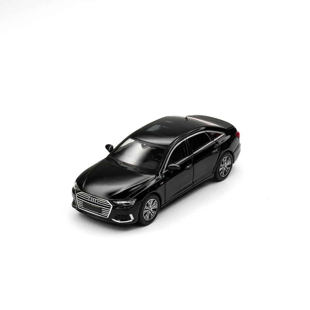 MASSDI In Stock 1:64 Audi A6 C8 Black Diecast Car Model Collection Toys