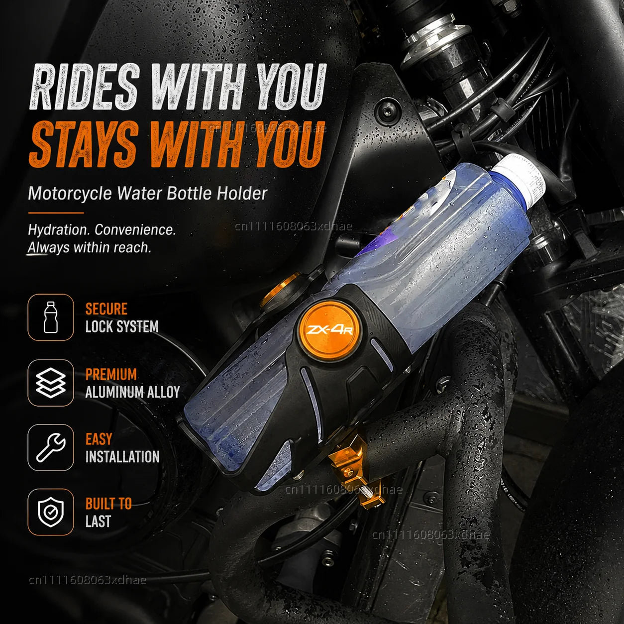 Motorcycle Water Bottle Holder For Kawasaki Ninja ZX4RR ZX 4RR Ninja ZX Coffee Beverage Tea Cup Support Modification Accessories