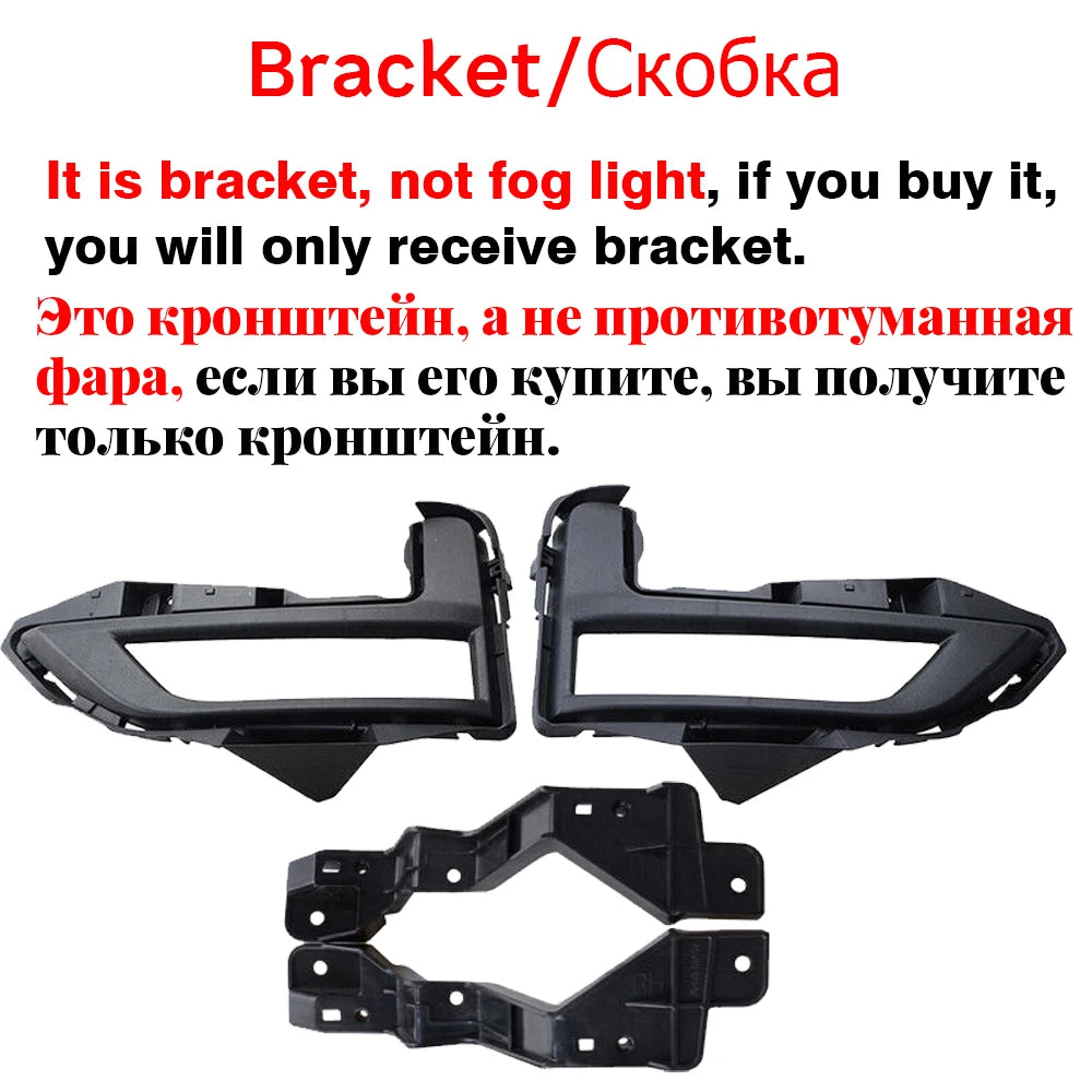 30W 4000LM Car Front Bumper LED Fog Light Assembly Harness Wire Bracket Cover For Nissan X-Trail Xtrail T32 2017 2018 2019 2020