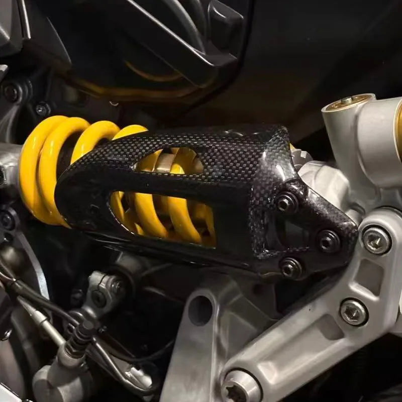 For DUCATI Panigale V2 / Streetfighter Accessories Carbon Fiber Rear Shock Absorber Cover Protection Cap Fairings V2 2025