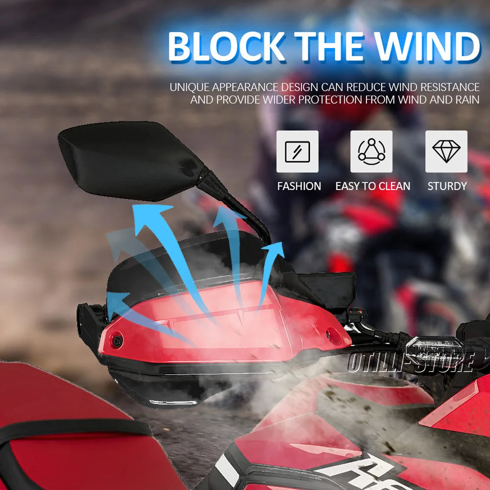 Motorcycle Handguard Extension Hand Guard Extender Handshield Windshield For Honda X-ADV XADV 750 CRF1100L Africa Twin Adventure