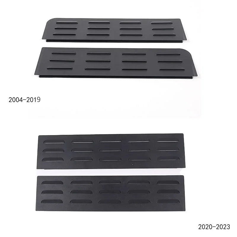 For Land Rover Defender 110 130 2004-2025 Aluminum Black Car Rear Door Air Vents Ventilation Shutters Cover Trim Car Accessories