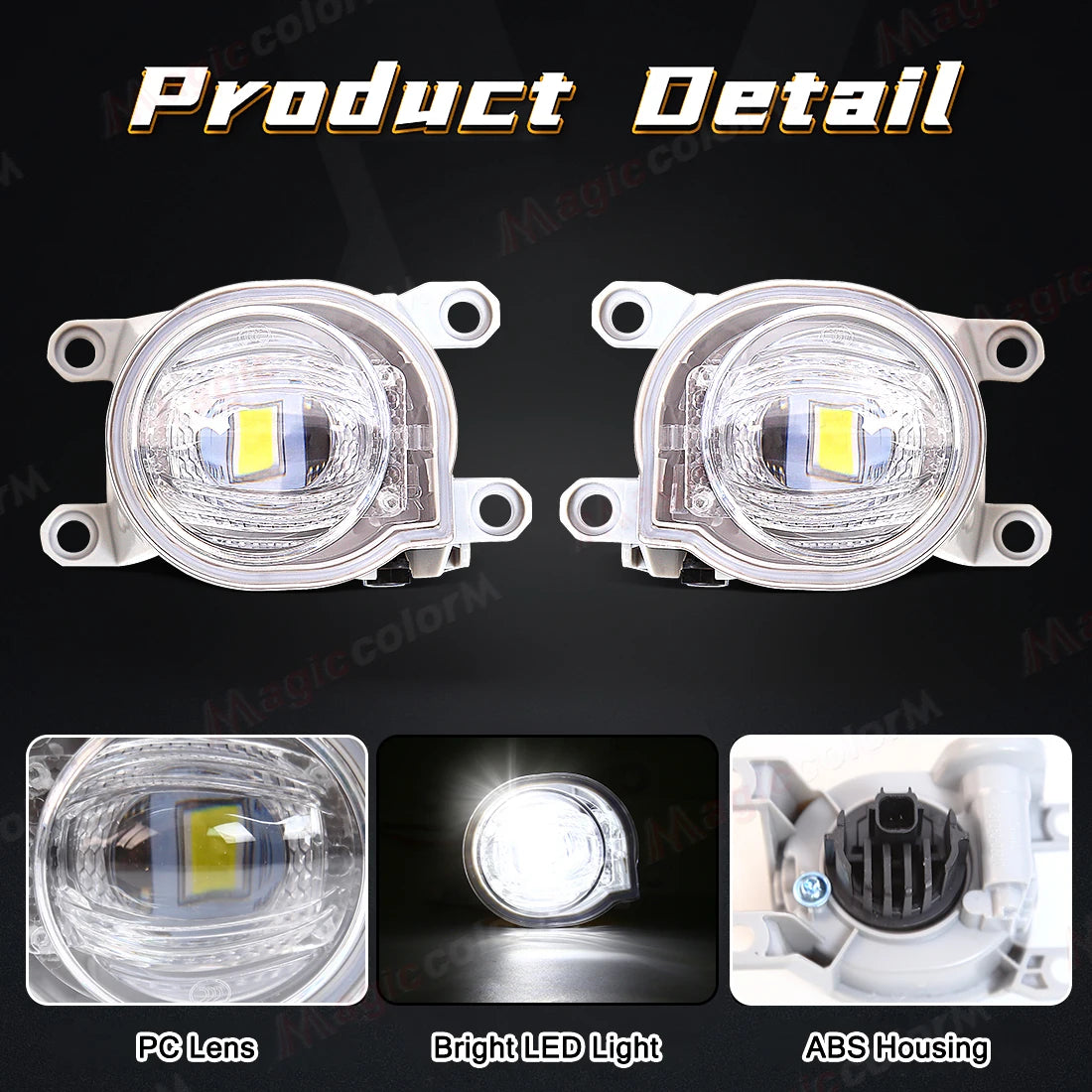 Car Fog Lamp Assembly For Toyota CHR Levin Corolla L XLE Hatchback Yaris Fortuner Hilux Revo 2019 2020 2021 2022 Headlight White