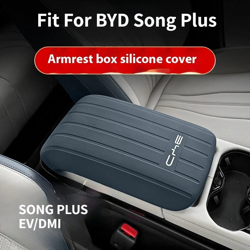Fit For BYD Song Plus Seal U Sealion 6 Central Control Armrest Box Cover Silicone Handrest Box Pad Protection Cover