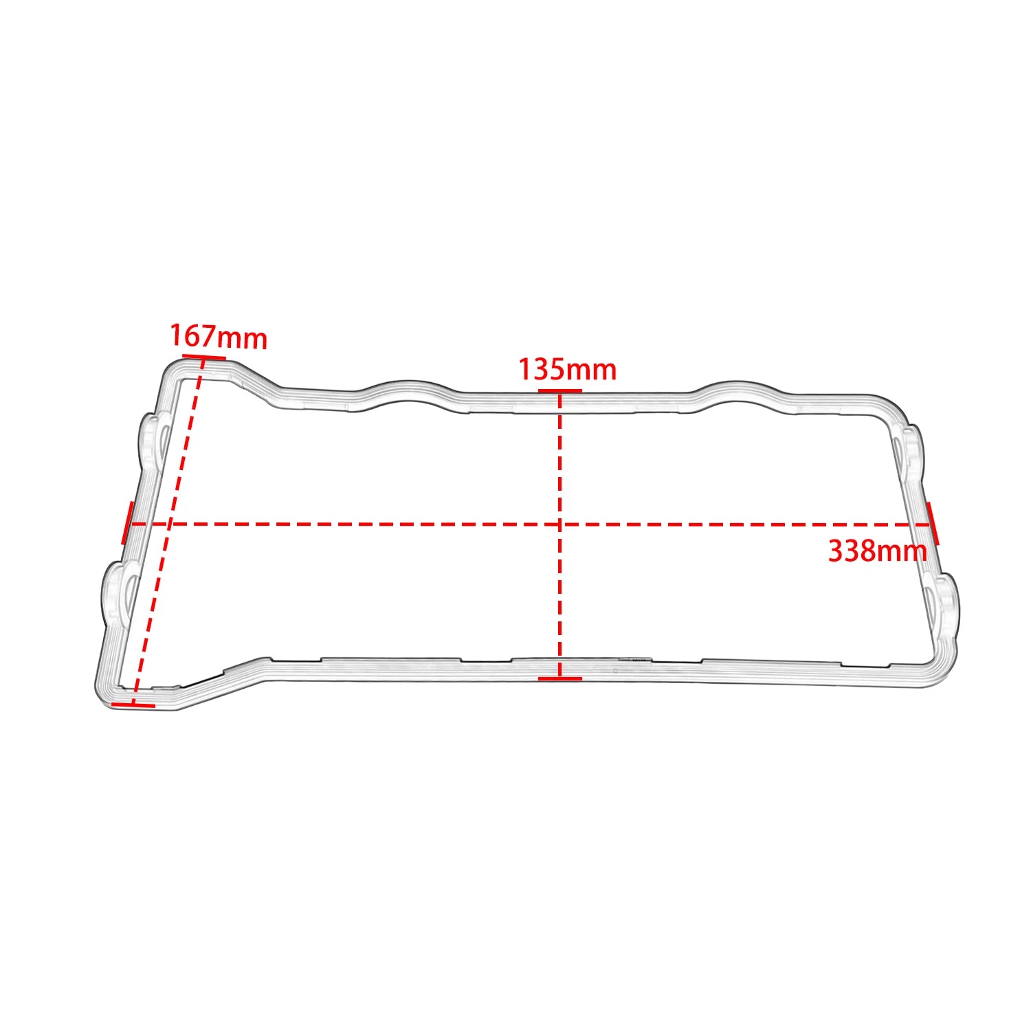 Motorcycle Cylinder Head Cover Gasket For Kawasaki Ninja ZX-6R 2009 2010 2011 2012 2013 2014 2015 2016-2025 11061-0375 Parts