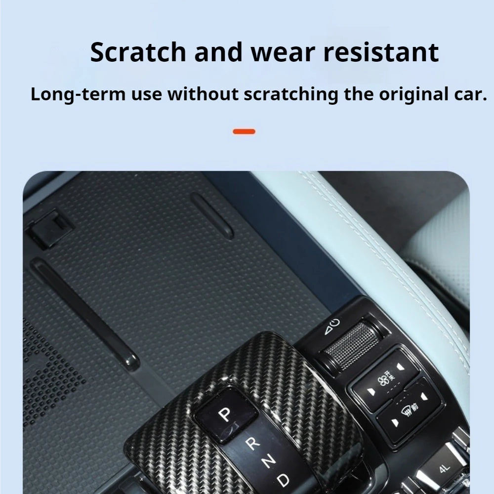 For BYD Leopard 5 Denza B5 Car Specialized Gear Shift Cover Gear Knob Sleeve Decoration Frame Shift Lever Protector Car Interior