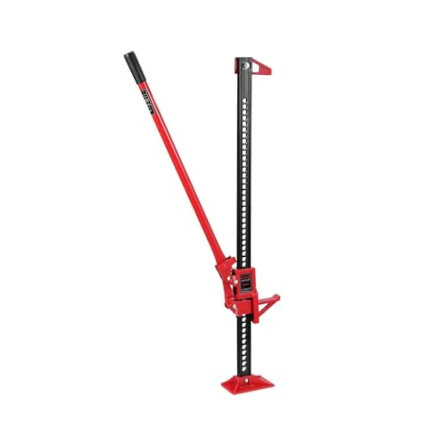 Off-Road Farm Lifting Equipment: High Lift Recovery Jack 60, 3.5 Ton, Steel, Black, Wide Base Multi-Purpose Utility Bumper Lift