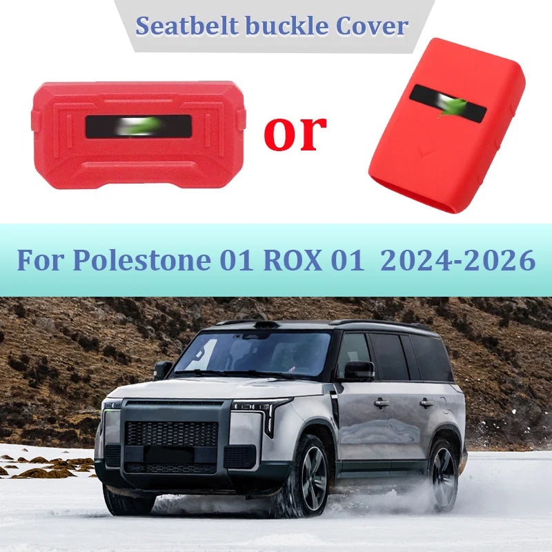 For BAIC JISHI Polestone 01 ROX 01 2024 2025 2026 Car Seatbelt buckle Cover Anti-collision protection Interior Car Accessories