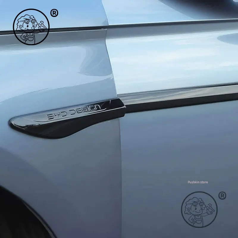 For BYD Seal 7 DMI SEAL 07 DMI 2025 2026 Car Leaf Board Decorative Sticker Modified ABS Leaf Plate Car Appearance Accessories