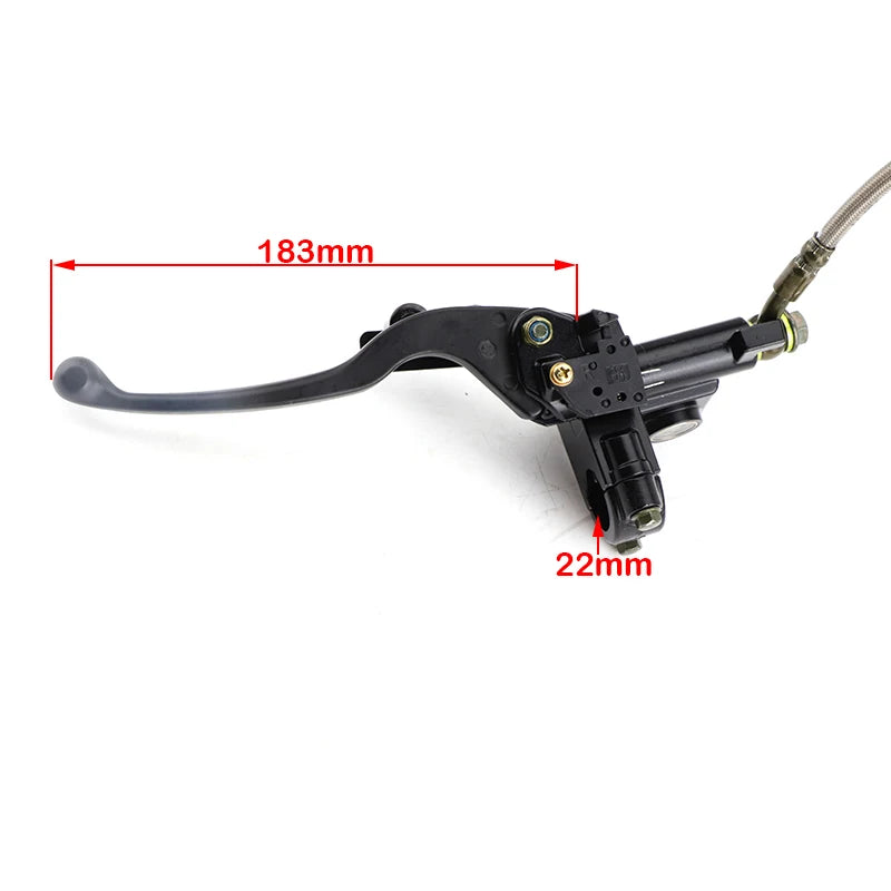 Front or Rear Disc Brake Master Cylinder Hydraulic Caliper Assembly For 50cc 70cc 90cc 110cc 125cc ATV Buggy Quad Bike Parts