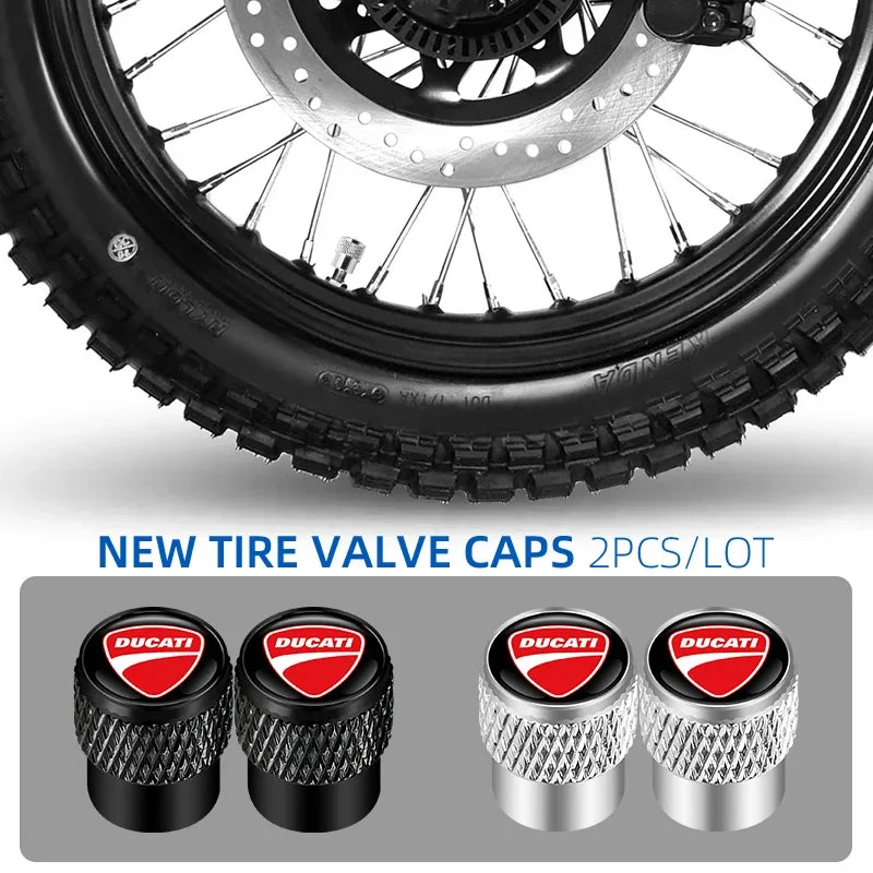 For Ducati Panigale Diavel Superleggera V4 V2 Scrambler Motorcycle CNC Aluminum Wheel Tire Valve caps Airtight cover