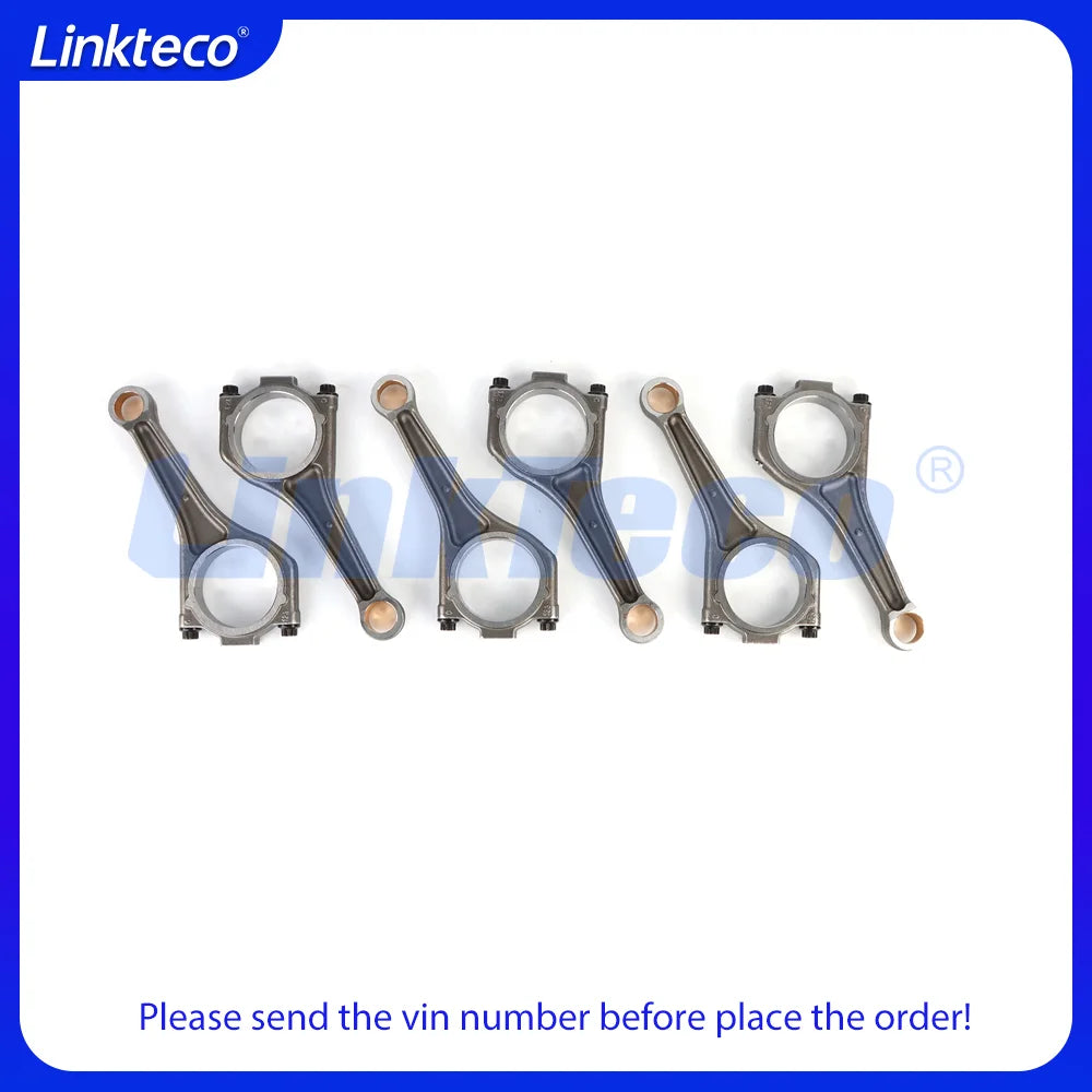 6pcs Engine Connecting Rod Fit 3.0 L 306PS AJ126 V6 For Jaguar F-Type XF XE Land Rover Range Rover Velar Discovery 3.0L 14-20