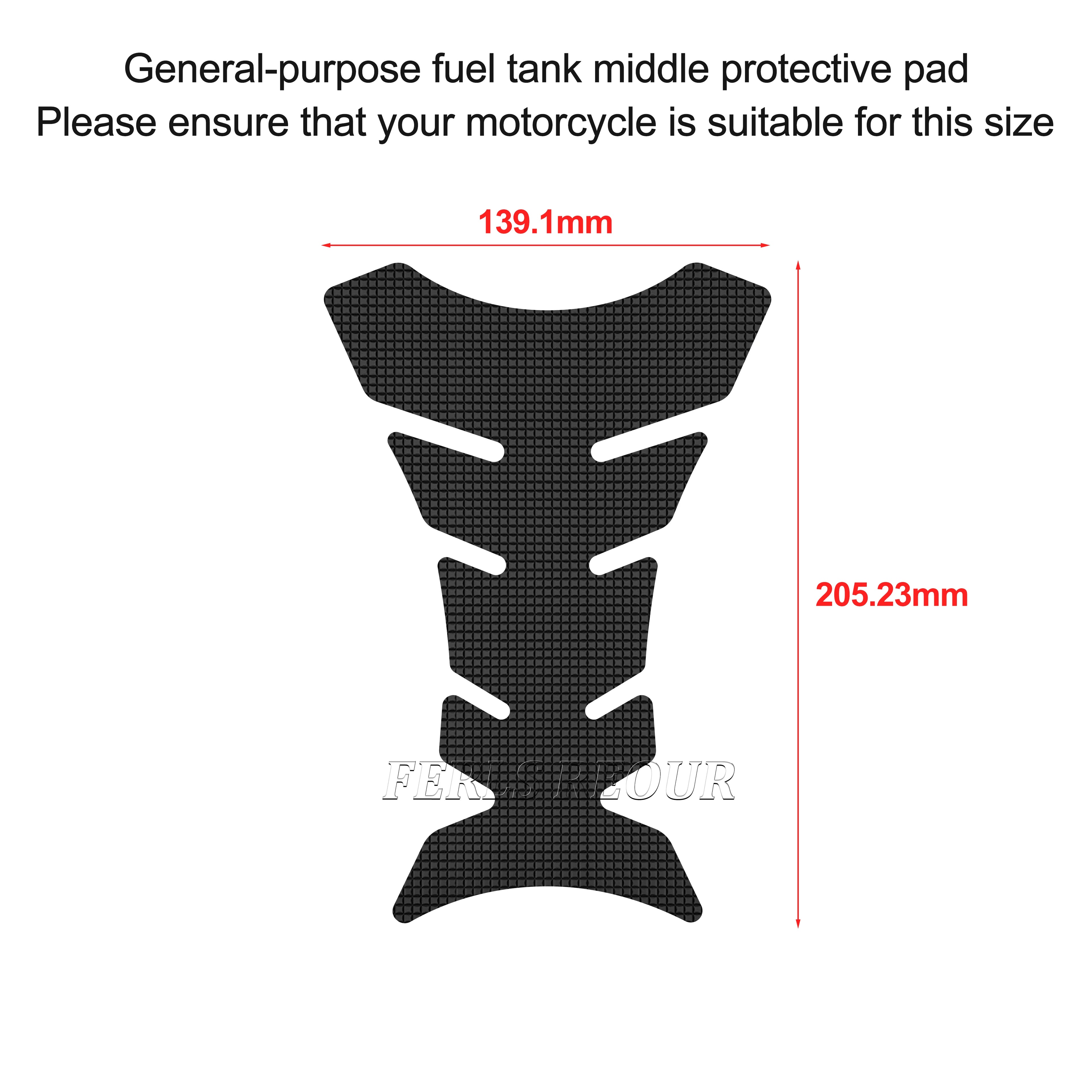 Fuel tank gaskets, rubberpads, scratch-resistant and shock-absorbing pads suitable for Ducati Panigale V4 1100 18-21.