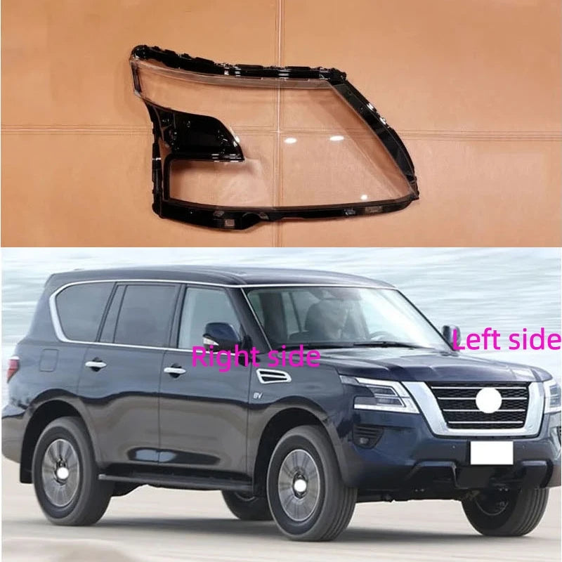 For Nissan Patrol Armada 2020 2021 2022 Car Headlight Shell Headlamp Cover Replace Lamp Shade Headlamp Lens Glass