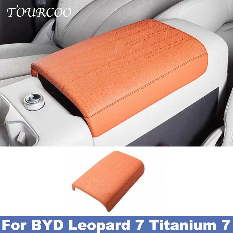 For BYD Leopard 7 Titanium 7 2025 2026 Car Armrest Box Pad Center Console Arm Rest Protector Cover Cushion Accessories
