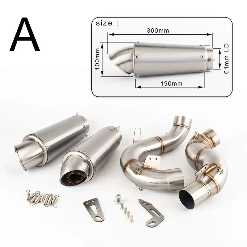 For Ducati Panigale V4 V4S 2018-2024 Streetfighter V4 2020-2024 Complete V4 Performance Exhaust System With Rear Muffler