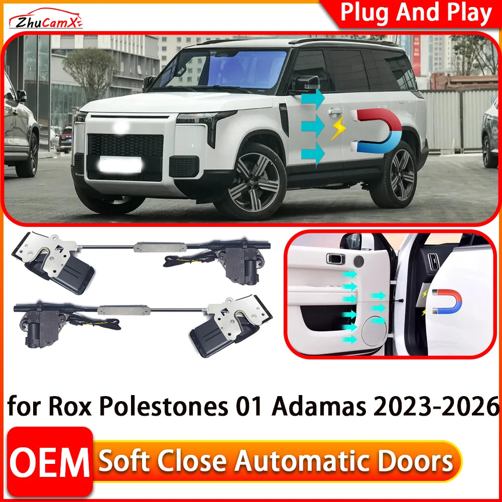 for Rox Polestones 01 Adamas 2023-2026 OEM Automatic Electric Soft Close Door Closer Power Closing Door Comfort Closing System