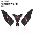 For Motorcycle Side/Top Tank Pad For Ducati Panigale V2/S  2025+ Rubber Non-slip Sticker Fuel Tank Anti Scratch Decal Sticker
