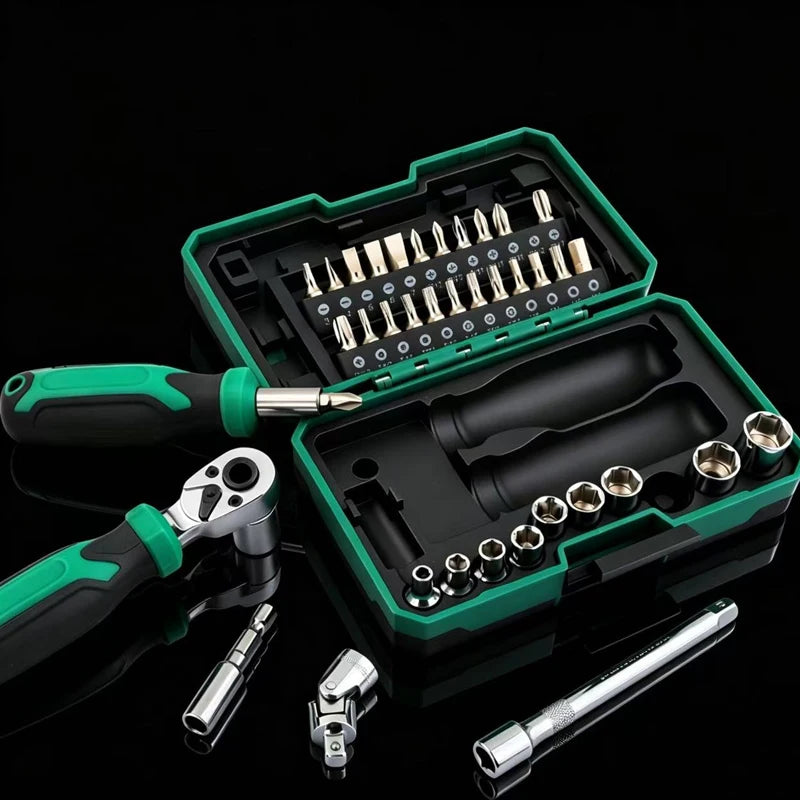 40PCS Portable Universal Motorcycle Repair Tool Kit Socket Wrench Set For Honda Africa Twin 1100 1000 650 CRF1100 L NT1100