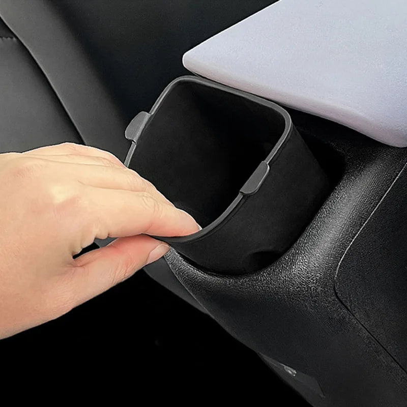 Center Console Storage Box for BYD Dolphin 2023-2025, TPE Anti-Slip Organizer Tray Set, Custom Fit Armrest & Rear Cup Holder,