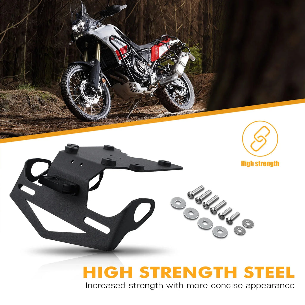 NICECNC For Yamaha Tenere 700 2019-2024 License Plate Holder Bracket Tail Tidy Fender Eliminator For Yamaha Tenere 700 2019-2024