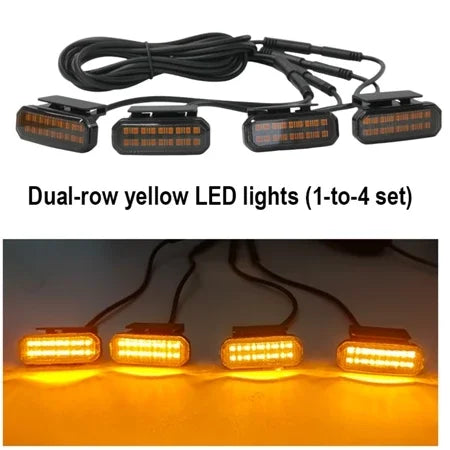 18LED Front Grille Light FOR BYD LEOPARD 8 DENZA B8 Car Daytime Running Light Wheel Eyebrow Lamp For Pickup Offroad 12V