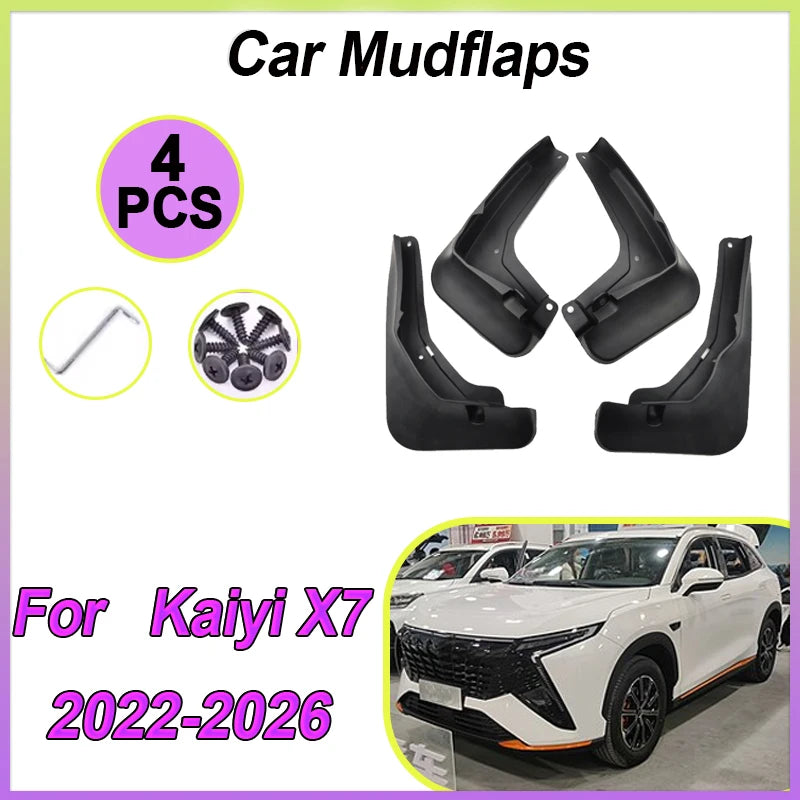 Mudguard For Kaiyix7 2026 Accessories 2022-2025 GTV Kain Sportequipe 8 GT Mud Flap Guard Fender Splash Wheels Car Accessories