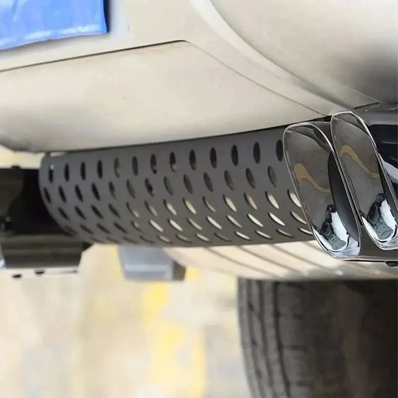 Black Exhaust Pipe Guard Rear Bumper Fits For Land Rover Defender 90 110 130 2020-2026 Direct Fit