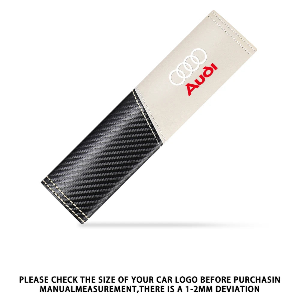 1Pcs Car Seat Belt Shoulder Carbon fiber Protector Pads For Audi Sline TT Q1 Q2 Q3 Q4 Q5 Q6 Q7 A1 A2 A3 A4 A4L A5 A6 A7 A8 A8L